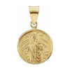 18K Yellow 12 mm St. Jude Medal - Siddiqui Jewelers