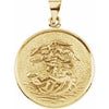 18K Yellow 24.5 mm St. Michael Medal - Siddiqui Jewelers