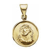 18K Yellow 13 mm Face of Jesus Medal - Siddiqui Jewelers