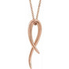 14K Rose Freeform 16-18" Necklace - Siddiqui Jewelers