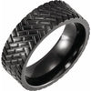 Black Titanium 8mm Band Size 10 - Siddiqui Jewelers