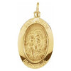 14K Yellow 19x13.5 mm St. Joseph Oval Medal - Siddiqui Jewelers