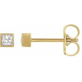 14K Yellow 1/2 CTW Natural Diamond Bezel-Set Earrings Siddiqui Jewelers