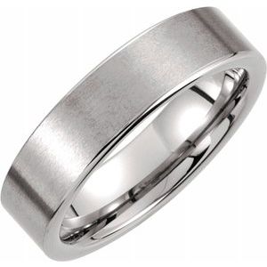 Tungsten 6 mm Flat Satin Band Size 7 - Siddiqui Jewelers