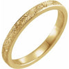 14K Yellow 2.5 mm Design-Engraved Band Size 7 - Siddiqui Jewelers