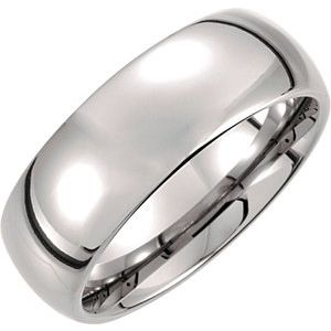 Tungsten 8 mm Domed Band Size 10.5 - Siddiqui Jewelers