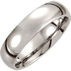 Cobalt 6 mm Low Domed Band Size 7.5 - Siddiqui Jewelers