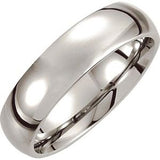 Cobalt 6 mm Low Domed Band Size 9 - Siddiqui Jewelers