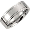 Titanium 7 mm Grooved Band Size 11 - Siddiqui Jewelers