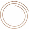 14K Rose Solid Curb Link Chain Per Inch-Siddiqui Jewelers