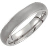 Titanium 5 mm Oxidized Center Ridged Band Size 8.5-Siddiqui Jewelers