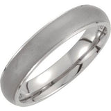 Titanium 5 mm Oxidized Center Ridged Band Size 12-Siddiqui Jewelers