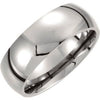 Titanium 8 mm Domed Polished Band Size 13-Siddiqui Jewelers