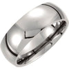 Titanium 8 mm Domed Polished Band Size 11-Siddiqui Jewelers