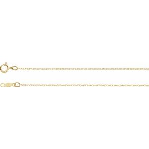 14K Yellow .75 mm Rope 7" Chain-Siddiqui Jewelers