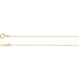 14K Yellow .75 mm Rope 14" Chain-Siddiqui Jewelers