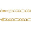 14K Yellow 6.5 mm Figaro 8" Chain Siddiqui Jewelers