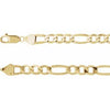 14K Yellow 6.5 mm Figaro 7" Chain 
 Siddiqui Jewelers