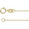 14K Yellow 1 mm Solid Rope 24" Chain
-Siddiqui Jewelers