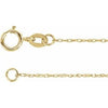 14K Yellow 1 mm Solid Rope 20" Chain
-Siddiqui Jewelers