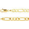 14K Yellow 5.5 mm Figaro 18" Chain
 Siddiqui Jewelers