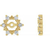 14K Yellow 1/4 CTW Diamond Earring Jackets with 4.5mm ID - Siddiqui Jewelers