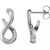 Sterling Silver Infinity-Inspired Drop Earrings - Siddiqui Jewelers