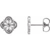 Sterling Silver Vintage-Inspired Clover Earrings - Siddiqui Jewelers