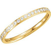 14K Yellow 1/4 CTW Diamond Anniversary Band Size 6 - Siddiqui Jewelers
