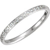 14K White 1/4 CTW Diamond Anniversary Band Size 7 - Siddiqui Jewelers