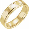 10K Yellow 5 mm Grooved Band Size 7 - Siddiqui Jewelers