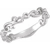 14K White 4 mm Scroll Design Band - Siddiqui Jewelers