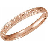14K Rose Comfort-Fit Band Size 7 - Siddiqui Jewelers