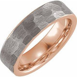 18K Rose Gold PVD Tungsten 6 mm Band Size 12.5 - Siddiqui Jewelers