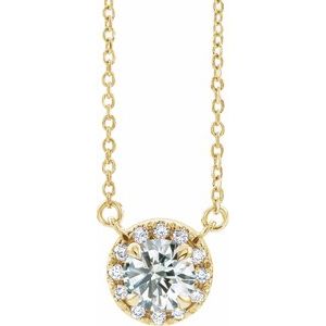 14K Yellow 3/4 CTW Natural Diamond 16" Necklace Siddiqui Jewelers