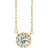 14K Yellow 1/3 CTW Natural Diamond 18" Necklace Siddiqui Jewelers