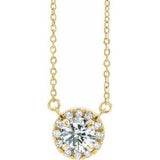 14K Yellow 1/3 CTW Natural Diamond 18" Necklace Siddiqui Jewelers