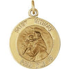 14K Yellow 15 mm St. Anthony Medal - Siddiqui Jewelers