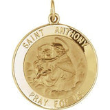 14K Yellow 25 mm St. Anthony Medal - Siddiqui Jewelers