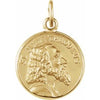 14K Yellow 12 mm St. Jude Thaddeus Medal - Siddiqui Jewelers