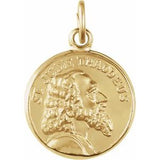 14K Yellow 12 mm St. Jude Thaddeus Medal - Siddiqui Jewelers