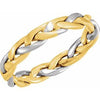 14K Yellow/White 3.5 mm Woven Band Size 7 - Siddiqui Jewelers