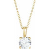 14K Yellow 1/4 CT Diamond 16-18" Necklace - Siddiqui Jewelers