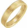 14K Yellow 5 mm Grooved Band Size 9.5 - Siddiqui Jewelers