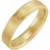 14K Yellow 5 mm Grooved Band Size 10 - Siddiqui Jewelers