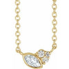 14K Yellow 1/10 CTW Diamond 18" Necklace - Siddiqui Jewelers