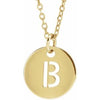 14K Yellow Initial B 16-18" Necklace Siddiqui Jewelers
