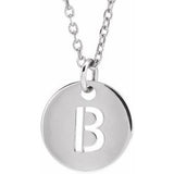 Sterling Silver Initial B 16-18" Necklace Siddiqui Jewelers