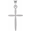 Platinum 17x11 mm Cross Pendant - Siddiqui Jewelers