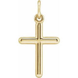 14K Yellow 20x10.4 mm Cross Pendant-Siddiqui Jewelers